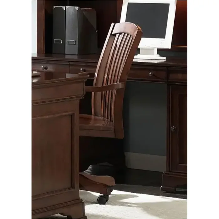 101-ho197ws Liberty Furniture Louis Jr Executive Wood Seat Chair