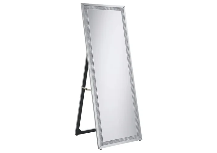 Giddish 24 x 64 Inch Full Length Standing Mirror Silver